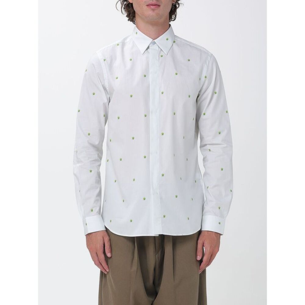 Paul Smith Men Paul Smith Slim Fit Floral Print Organic Cotton Shirt